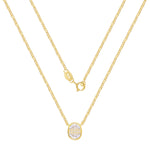 Load image into Gallery viewer, Modern Oval Shape CZ Pendant