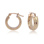 Load image into Gallery viewer, 14K Yellow Gold Chunky Hoop Earrings