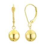 Load image into Gallery viewer, 14K Yellow Gold Simple Dangle Ball Earrings
