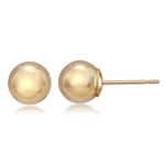 Load image into Gallery viewer, 14K Yellow Gold 10mm Ball Stud Earrings