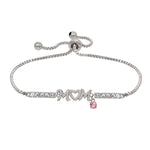 Load image into Gallery viewer, Sterling Silver Plated Brass Mom Adjustable Bracelet