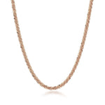 Load image into Gallery viewer, 14K Rose Gold Sparkle Chain Necklace 24"