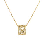Load image into Gallery viewer, Lattice Modern Gold Necklace