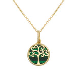 Load image into Gallery viewer, Tree of Life Gold Coin Necklace