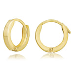 Load image into Gallery viewer, 14K Yellow Gold Knife Edge Hoop Earrings