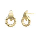 Load image into Gallery viewer, 14K GOLD CLASSIC DOORKNOCKER STUD EARRINGS