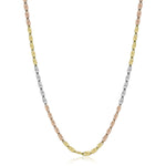 Load image into Gallery viewer, 14K Gold Diamond Shape Link Chain Necklace 20"