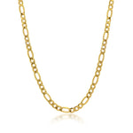 Load image into Gallery viewer, 18K Yellow Gold 3.4mm Figaro Chain Necklace 22"