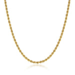 Load image into Gallery viewer, 18K Yellow Gold Lightweight Classic Rope Chain Necklace 22"
