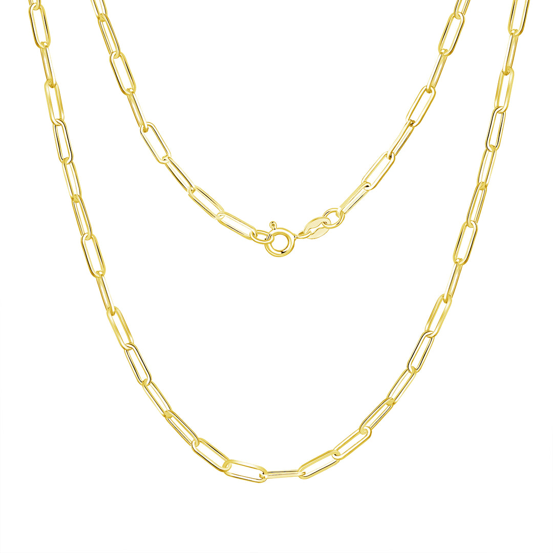 Sterling Silver The Paper Clip Necklace
