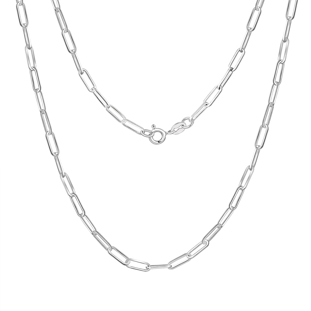 Sterling Silver The Paper Clip Necklace