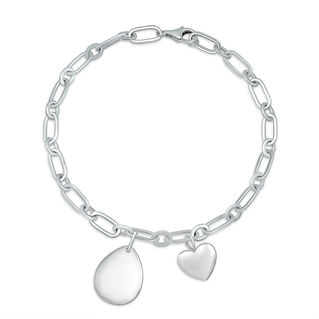 Im Charmed to Meet You Silver Bracelet