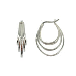 Load image into Gallery viewer, Triple Fashion Hoop Earrings