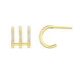 Load image into Gallery viewer, Shine On CZ Cuff Earrings