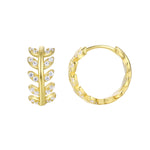 Load image into Gallery viewer, CZ Huggie Hoop Earrings