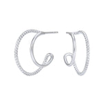Load image into Gallery viewer, Double The Fun Hoop Earrings