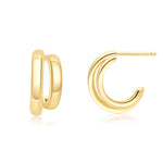 Load image into Gallery viewer, Mini Split Cuff Hoop Earrings