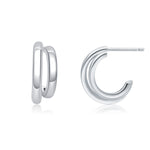 Load image into Gallery viewer, Mini Split Cuff Hoop Earrings