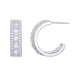Load image into Gallery viewer, Infinite Sparkle Hoop Earrings