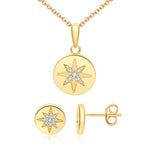 Load image into Gallery viewer, Guiding Light Star Pendant and Earring Set