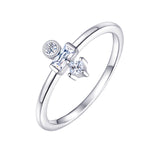 Load image into Gallery viewer, Sterling Silver Dainty CZ ring