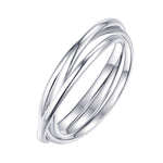 Load image into Gallery viewer, Triple Band Sterling Silver Ring