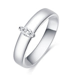 Load image into Gallery viewer, Sterling Silver Marquise CZ ring