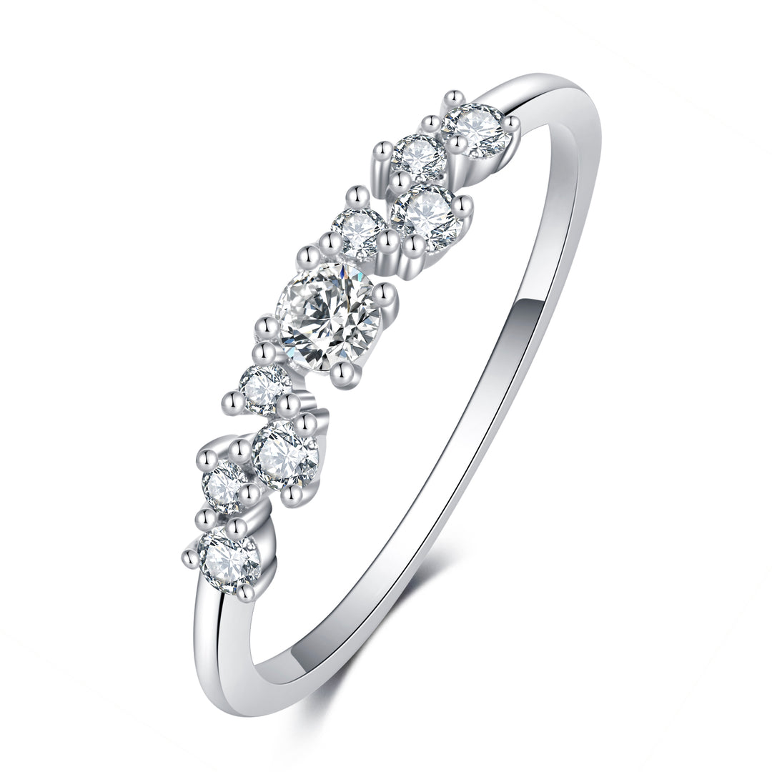 Sterling Silver Dainty CZ ring