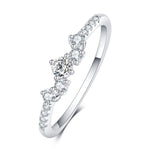 Load image into Gallery viewer, Sterling Silver Sparkle CZ ring