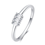 Load image into Gallery viewer, Sterling Silver Three CZ ring
