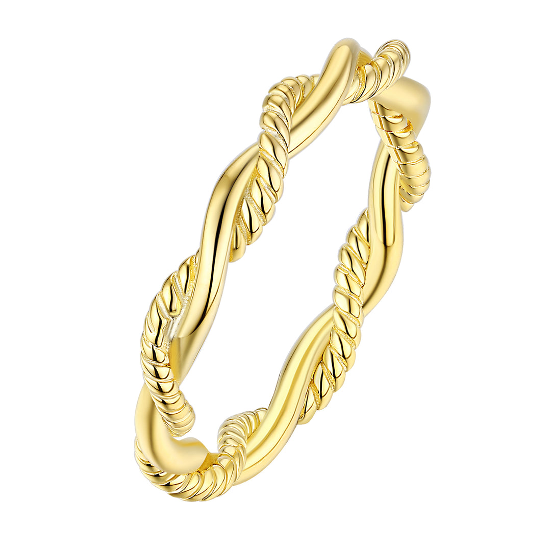 Over Under Rope Band Ring