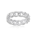 Load image into Gallery viewer, Sterling Silver Chain Link Ring