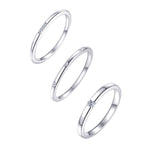 Load image into Gallery viewer, Sterling Silver Spark Band Ring Set