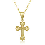Load image into Gallery viewer, Gold Classic Cross Pendant Necklace