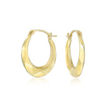 Load image into Gallery viewer, 10K Yellow Gold Delicate Hoop Earrings