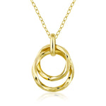 Load image into Gallery viewer, 10K Yellow Gold Circles Pendant