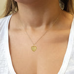 Load image into Gallery viewer, 10K Yellow Gold Heart Weave Pendant