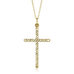 Load image into Gallery viewer, 10K Yellow Gold Modern Point Cross
