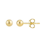 Load image into Gallery viewer, 10K Yellow Gold Small Round 4mm Modern Stud Earrings