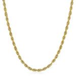 Load image into Gallery viewer, 10K Yellow Gold Rope Chain Necklace