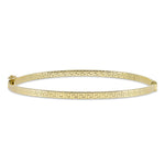 Load image into Gallery viewer, 10K Greek Symbols Yellow Gold Bangle