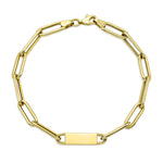 Load image into Gallery viewer, 10K Yellow Gold Paper Clip Goes with Everything Bracelet
