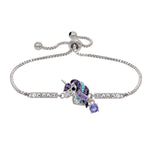 Load image into Gallery viewer, Sterling Silver Plated Brass Precious Unicorn Adjustable Bracelet
