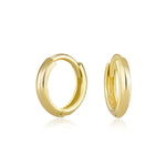 Load image into Gallery viewer, 14K Yellow Gold Everyday Hoop Earrings
