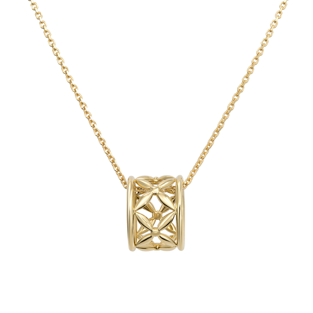 Lattice Modern Gold Necklace