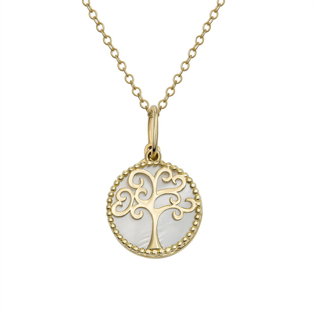 Tree of Life Gold Coin Necklace