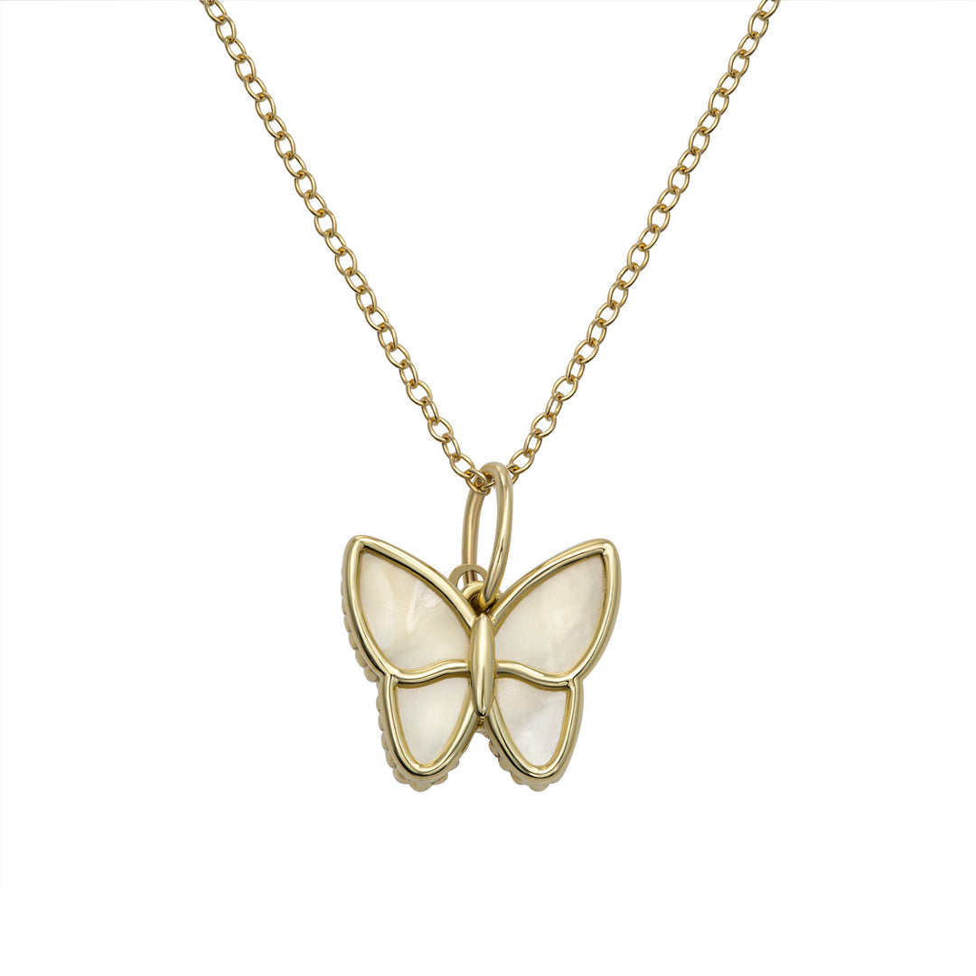 Golden Butterfly Pendant Necklace