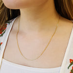Load image into Gallery viewer, 14K Yellow Gold Long Bismarck Chain Necklace 24&quot;

