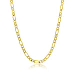 Load image into Gallery viewer, 18K Yellow Gold 3.4mm Figaro Chain Necklace 20&quot;
