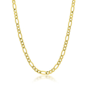 18kt yellow gold 20 clearance figaro link chain